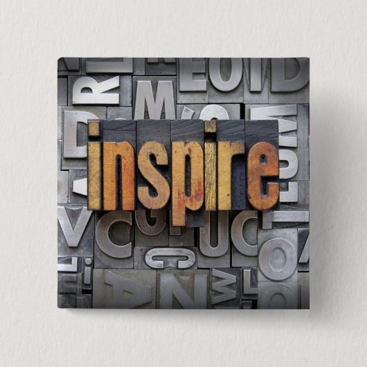 Badge Carré 5 Cm Inspirez (Devant)