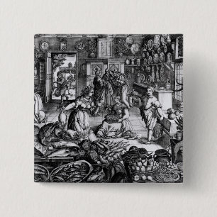 Badge Carré 5 Cm Intérieur de cuisine