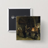 Badge Carré 5 Cm Intérieur de la forge, 1837 (Devant & derrière)