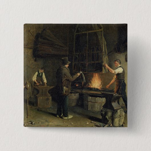 Badge Carré 5 Cm Intérieur de la forge, 1837 (Devant)