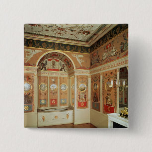 Badge Carré 5 Cm Intérieur de la salle de bains du napoléon, établi