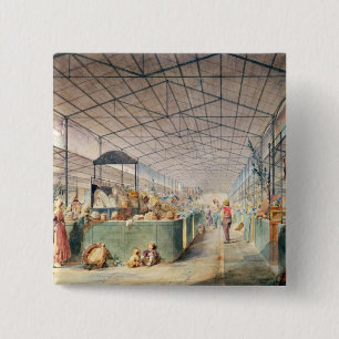 Badge Carré 5 Cm Intérieur de Les Halles, 1835