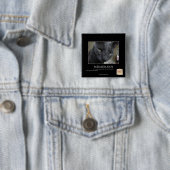 Badge Carré 5 Cm Intimidation (En situation)