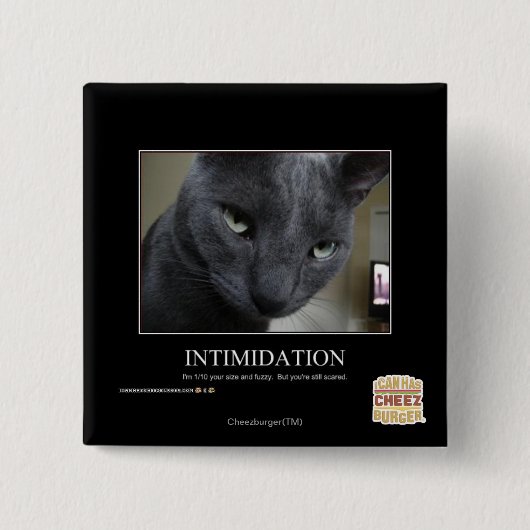 Badge Carré 5 Cm Intimidation (Devant)