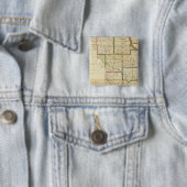 Badge Carré 5 Cm Iowa (En situation)