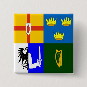 Badge Carré 5 Cm Ireland Four provinces