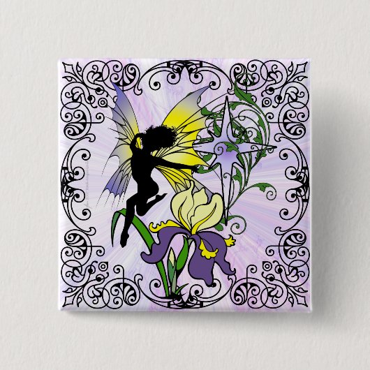 Badge Carré 5 Cm Iris Shadow Fairy (Devant)
