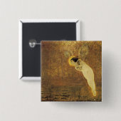 Badge Carré 5 Cm Iris, Spirit of the Rainbow (Devant & derrière)