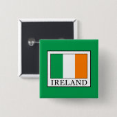 Badge Carré 5 Cm Irlande (Devant & derrière)