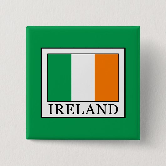 Badge Carré 5 Cm Irlande (Devant)