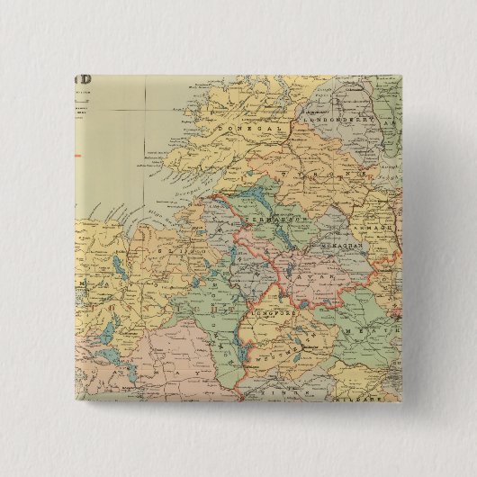 Badge Carré 5 Cm Irlande 20 (Devant)