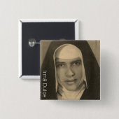 Badge Carré 5 Cm Irmã Dulce (Devant & derrière)