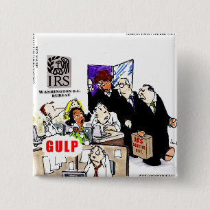 Badge Carré 5 Cm IRS Audits IRS Funny