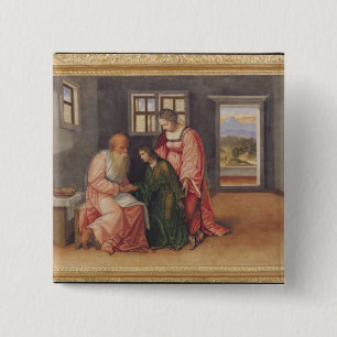 Badge Carré 5 Cm Isaac bénissant Jacob, c.1520