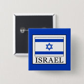 Badge Carré 5 Cm Israël (Devant & derrière)