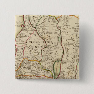 Badge Carré 5 Cm Israël et la Palestine