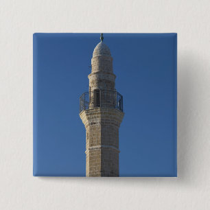 Badge Carré 5 Cm Israel, Tel Aviv, Jaffa, mosque minaret