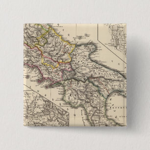Badge Carré 5 Cm Italiae regiones IIIII, Sicile