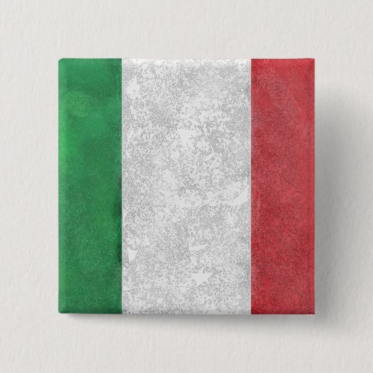 Badge Carré 5 Cm Italie (Devant)