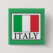 Badge Carré 5 Cm Italie (Devant)