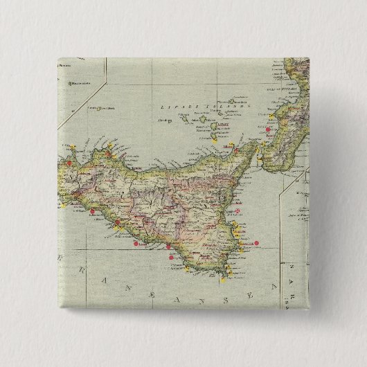 Badge Carré 5 Cm Italie 19 (Devant)