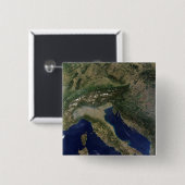 Badge Carré 5 Cm Italie 2 (Devant & derrière)