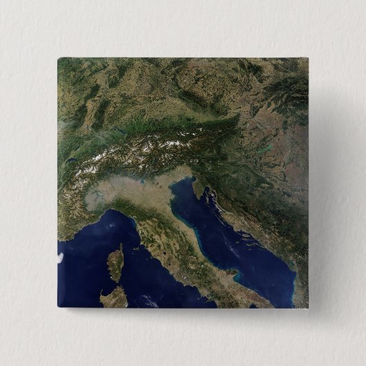 Badge Carré 5 Cm Italie 2 (Devant)