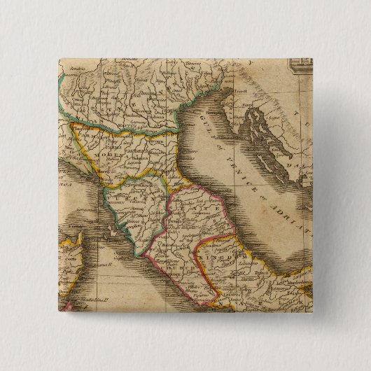 Badge Carré 5 Cm Italie 20 (Devant)