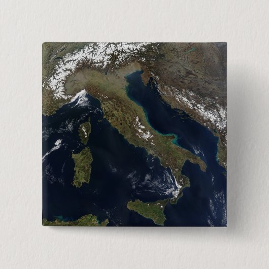 Badge Carré 5 Cm Italie 3 (Devant)