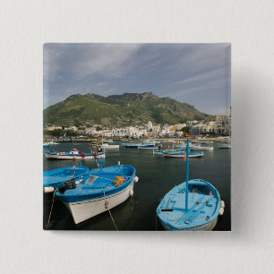 Badge Carré 5 Cm ITALIE, Campanie, (Baie de Naples), ISCHIA, FORIO