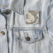 Badge Carré 5 Cm Italie du Sud (En situation)