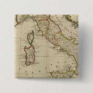 Badge Carré 5 Cm Italie et Sardaigne