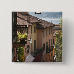 Badge Carré 5 Cm Italie, province de Côme, Bellagio. Salita