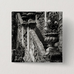 Badge Carré 5 Cm Italie, province de Lecco, Varenna. Villa Monaster