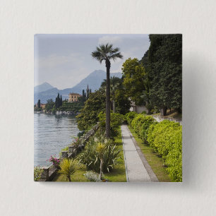 Badge Carré 5 Cm Italie, province de Lecco, Varenna. Villa Monaster