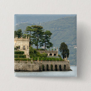 Badge Carré 5 Cm Italie, Stresa, Lac Majeur, Isola Bella 2