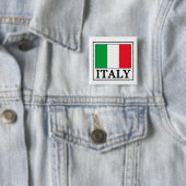 Badge Carré 5 Cm Italy Button (En situation)