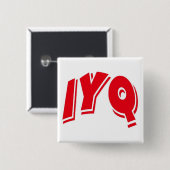 BADGE CARRÉ 5 CM IYQ (Devant & derrière)
