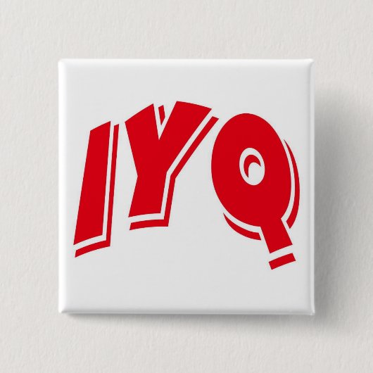 BADGE CARRÉ 5 CM IYQ (Devant)