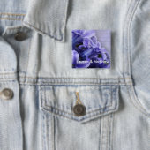 Badge Carré 5 Cm Jacinthes de ressort (En situation)