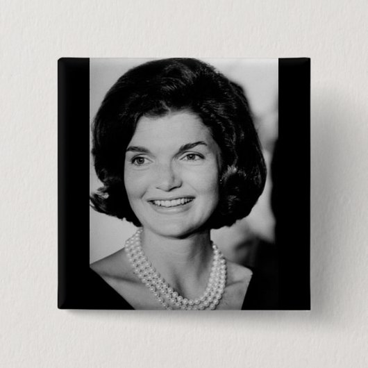 Badge Carré 5 Cm Jackie Kennedy (Devant)