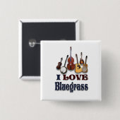 BADGE CARRÉ 5 CM J'ADORE BLUEGRASS-BOUTON (Devant & derrière)