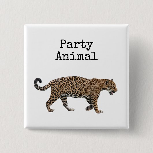 Badge Carré 5 Cm Jaguar (Devant)