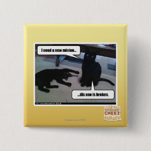 Badge Carré 5 Cm J'ai besoin d'un nouveau subordonné