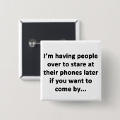 Badge Carré 5 Cm J'ai des gens sur moi (Devant & derrière)