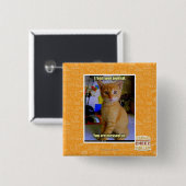 Badge Carré 5 Cm J'ai lu votre journal (Devant & derrière)