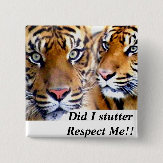 Badge Carré 5 Cm J'Ai Stutter_ Bouton (Devant)