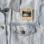 Badge Carré 5 Cm J'ai un lapin (En situation)