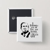 Badge Carré 5 Cm J'ai vissé tous les vous mais mercis de blâmer le (Devant & derrière)