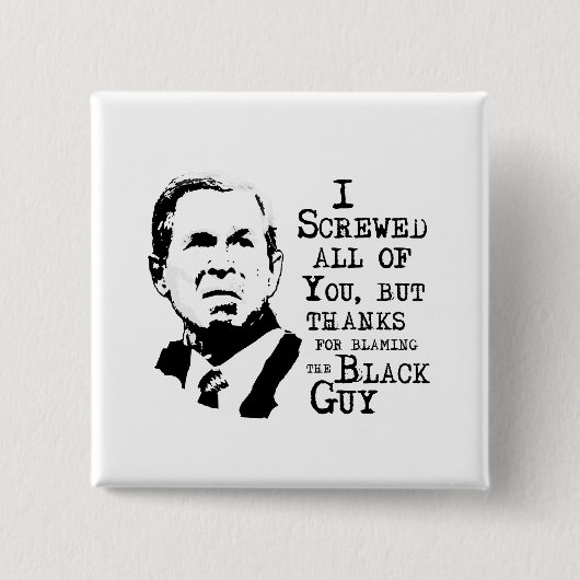 Badge Carré 5 Cm J'ai vissé tous les vous mais mercis de blâmer le (Devant)